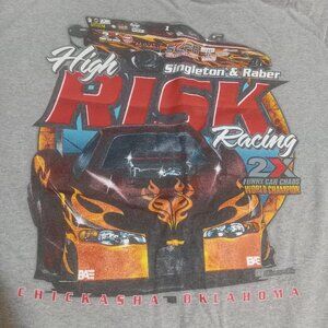 High Risk Racing Funny Car Racing Men's Graphic Short Sleeve T Shirt XL